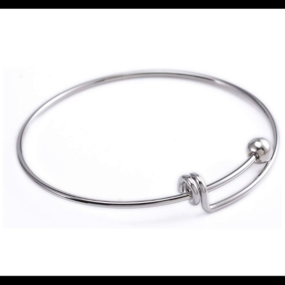 🔥HOT SALE🔥 Silver Bangle Bracelet for Charms